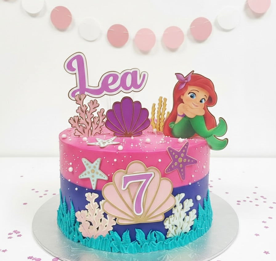 Baby Mermaid Cake Decoration