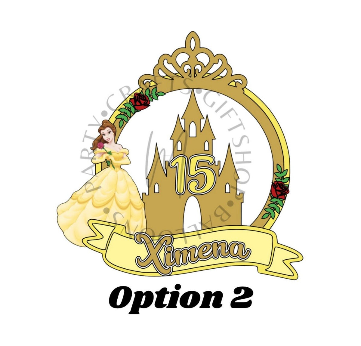 Belle’s Castle Cake Topper