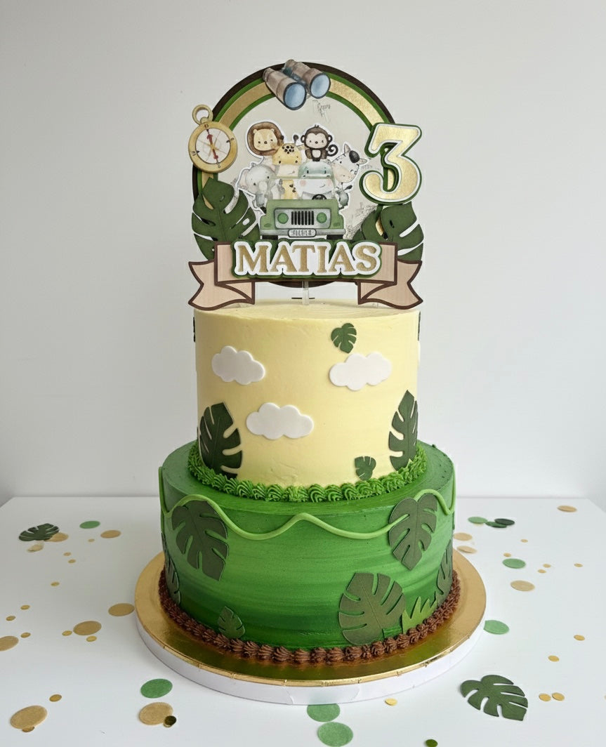 Baby Animal Safari Cake Topper